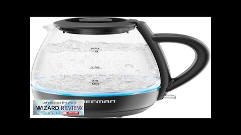 Chefman 1L Electric Tea Kettle with LED Lights Automatic Shut Off Removable Review