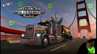 learning how to drive a truck and play american truck simulator come hangout (Road to 500 Followers)