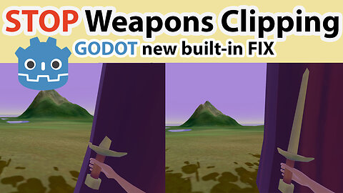Godot FPS Fix: STOP Weapons Clipping Through Walls !
