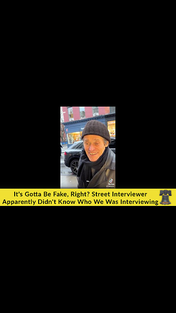 It's Gotta Be Fake, Right? Street Interviewer Apparently Didn't Know Who We Was Interviewing