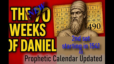 2sd set of Daniel's 70 weeks. Prophetic calendar update