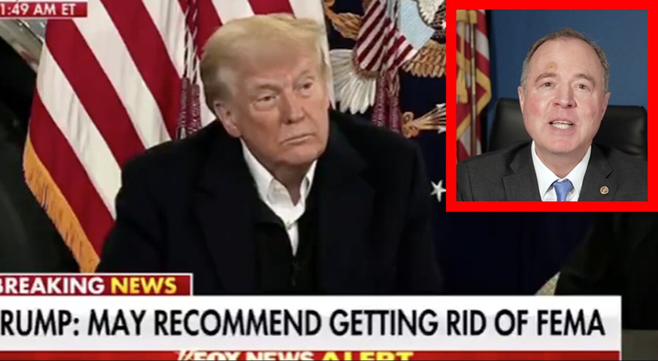 Adam Schiff Gets Mysterious Bump On His Head, Trump Shares Hilarious Theory