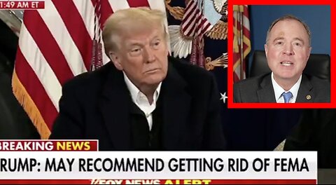 Adam Schiff Gets Mysterious Bump On His Head, Trump Shares Hilarious Theory