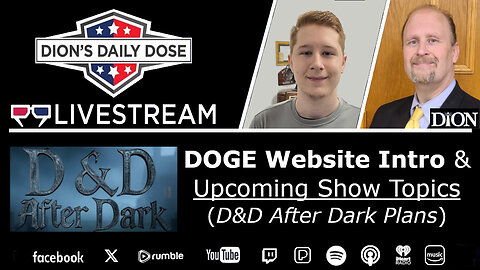 D&D After Dark: Pilot Episode- DOGE Website Intro, Show Plans Moving Forward