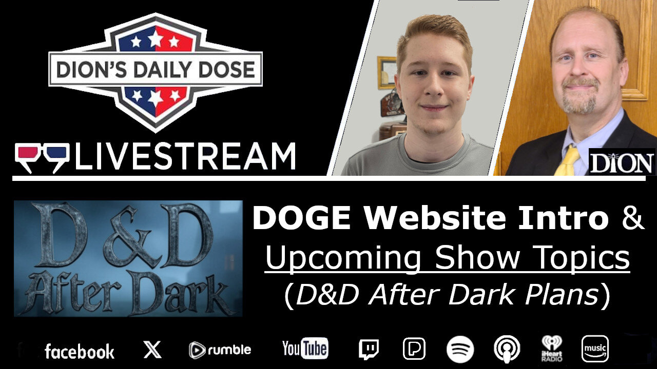 D&D After Dark: Pilot Episode- DOGE Website Intro, Show Plans Moving Forward