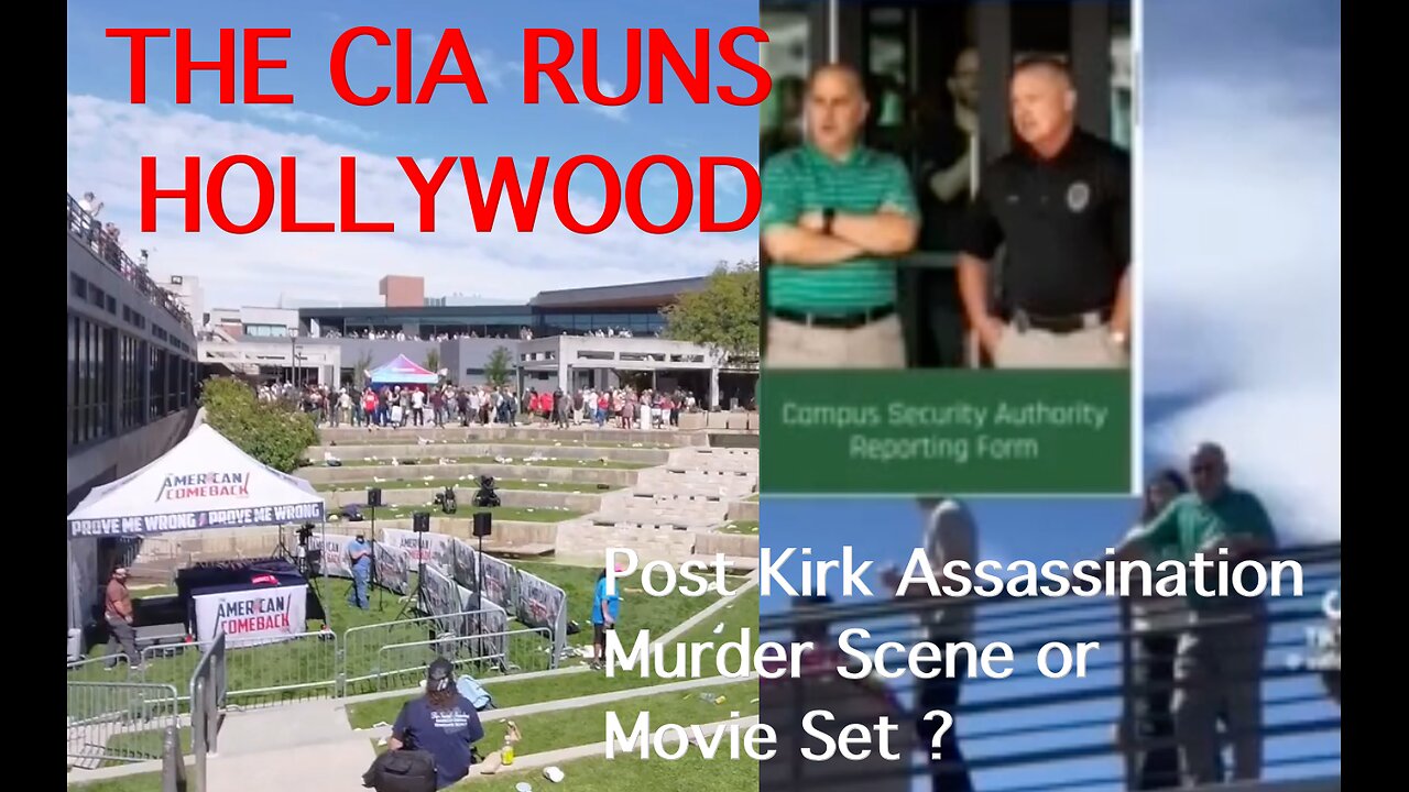 ⚫️🔺🇺🇸 Post Kirk Assassination Murder Scene or Movie Set❓
