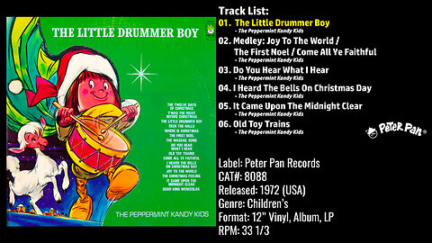 The Peppermint Kandy Kids – The Little Drummer Boy (Full Album) – 1972 – CAT.# 8088