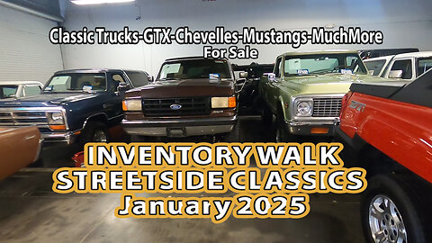 Classic Trucks and Muscle Cars Inventory Walk at Streetside Classics Tampa