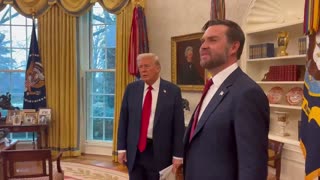 Vice President JD Vance Visits the Oval Office for the First Time