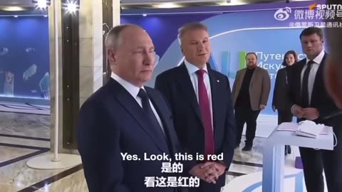 Putin getting briefed on the US space program