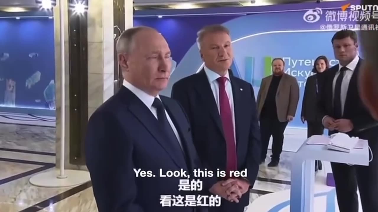 Putin getting briefed on the US space program