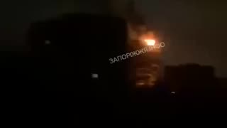 ❗️In Zaporizhzhia, Russian Shahed hit a high-rise building