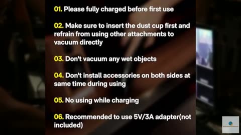 HOTO Handheld Vacuum Cleaner Cordless, Desk Vacuum Cleaner Compressed Electric A