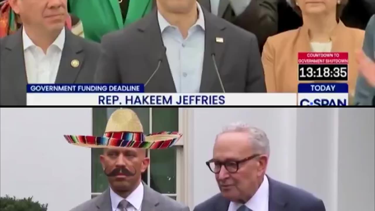 Hakeem Jeffries GOES BERSERK on Trump for posting a video that makes him look like a Mexican