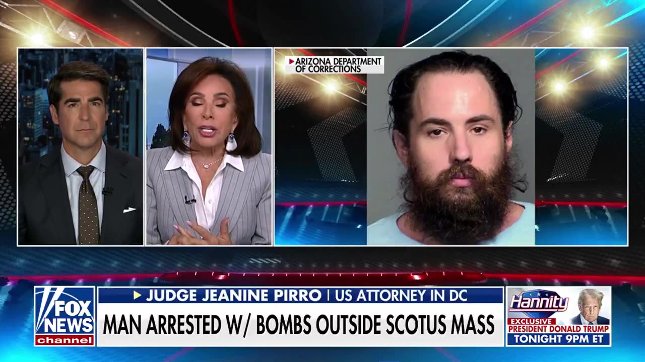 U.S. Attorney Judge Jeanine Pirro says a “MAN” had 200 “EXPLOSIVE DEVICES READY”
