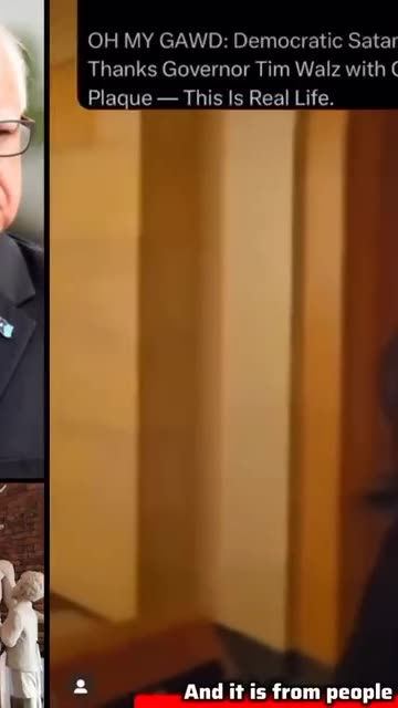 TIM WALZ was recognized and honored by The Democratic Coalition of SATAN WORSHIPPERS