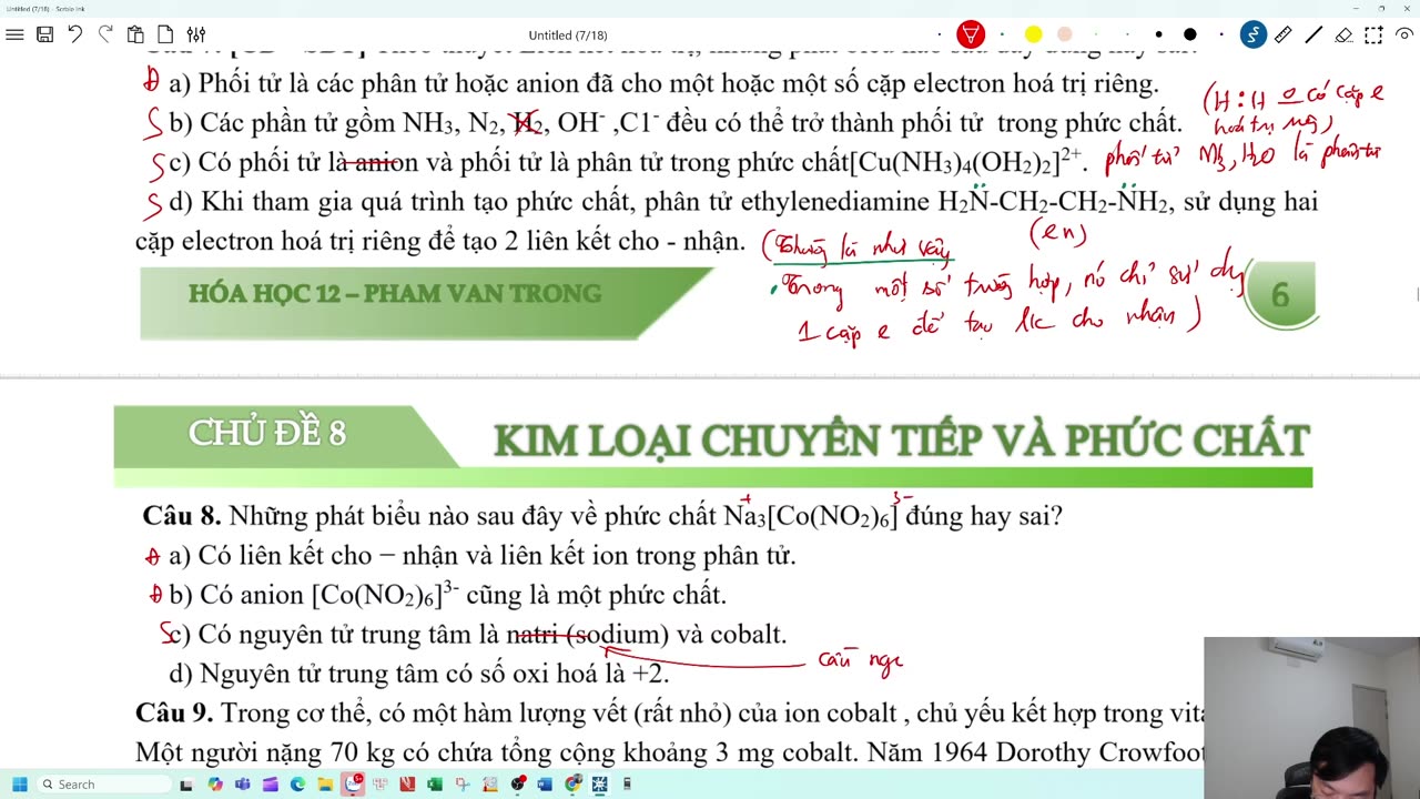 VIDEO CHỮA DẠNG 1 PHẦN 2 KHÁI NIỆM PHỨC CHẤT TỜ 1 CHƯƠNG 8