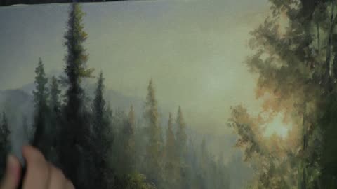 Forest Sunlight | Landscape Painting Demo