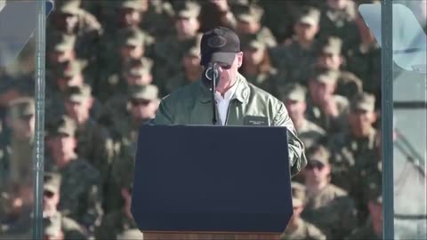 @SECNAV addresses the heroes of the @USMC at Camp Pendleton, California,