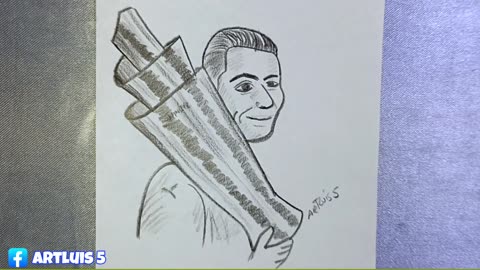 How To Draw CR7 | Easy pencil sketch