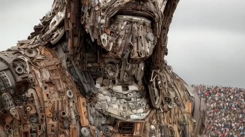 THE CHRIST OF THE BROKEN WORLD STANDS NEARLY 100 FT TALL