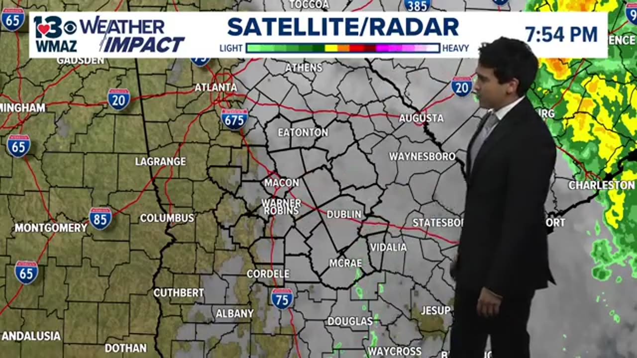 A few sprinkles possible for our eastern counties (Local Weather Update 7:30 PM 10/11/2025)