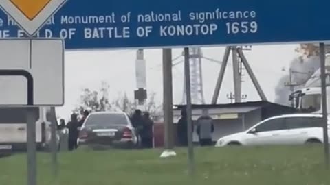 Moment of Geran Drone Strike in Konotop (Sumy Oblast) — Energy Infrastructure Gone