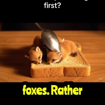 ASMR Toast Spreading Fake Animals! #ai #viral #asmr