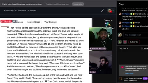 Continuing Old Testament - 2 Samuel