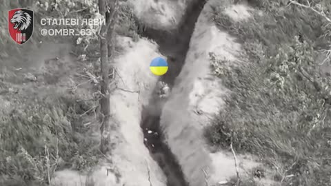 Russians Lit Up By Small Arms and Grenades While Approaching Ukrainian Trenches
