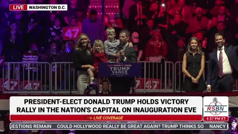 Trump Family Speaks at Inauguration Eve Trump Rally in Washington D.C. - 11-19-25