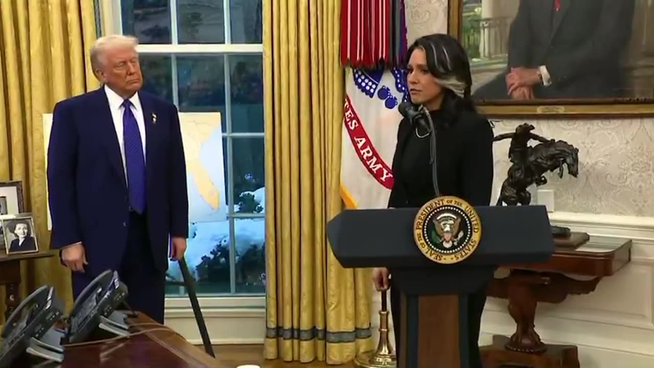 Tulsi Gabbard: after being sworn in as DNI