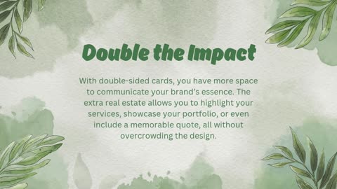 Elegant and Professional Double-Sided Business Cards for Modern Professionals