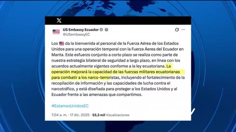 U.S. soldiers arrive at the Manta military base in Ecuador