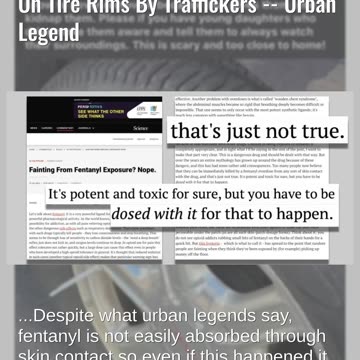 Fact Check: Mooresville PD Did NOT Warn About Fentanyl Zip Ties Placed On Tire Rims By Traffickers