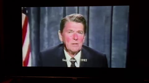 Ronald Reagan saying he’s for the 1967 borders