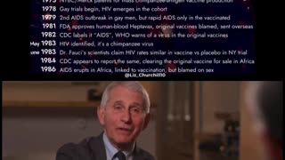 Dr. Fauci created ALL ‘Pandemics’ from Labs which killed MILLIONS, including HIV