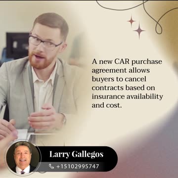 CAR Adds Insurance Contingency to Purchase Agreements