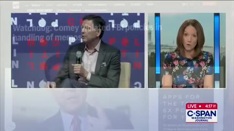CSPAN host fact-checks Democrat caller on James Comey
