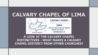 Calvary Distinctives 010726