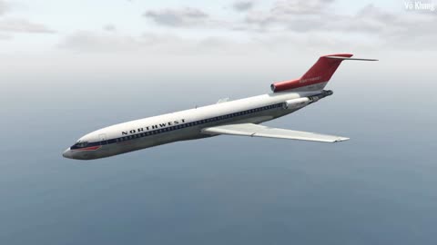 Northwest Airlines Boeing 727-200 that carried D. B. Cooper in 1971