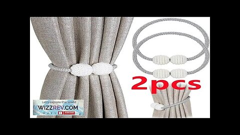 2PCS Pearl Magnetic Curtain Clip Curtain Holders Tie Back Buckle Clips Hanging Review