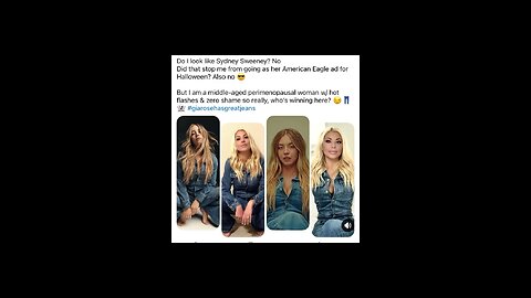 Middle-aged humor meets American Eagle | Confidence has no age 👖😂