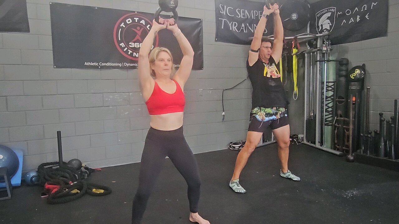 Kettlebell American Swing to Stack