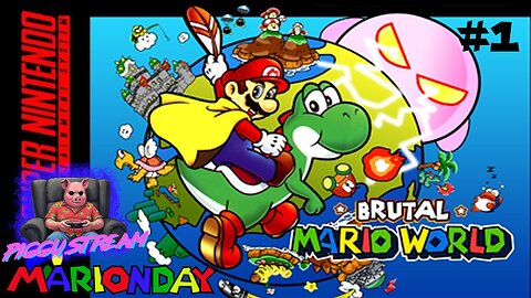 Brutal Mario (SMW Romhack) Part 1 | Piggu Streams
