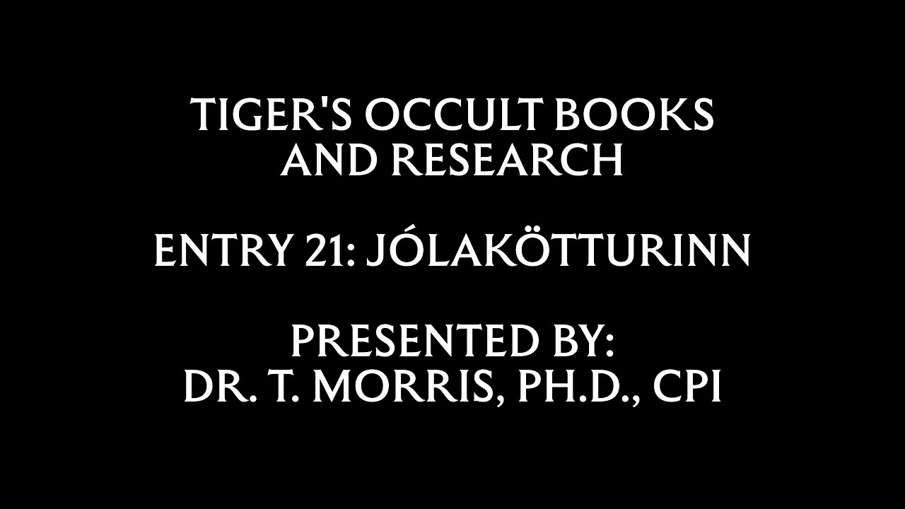 Entry 21: Jólakötturinn