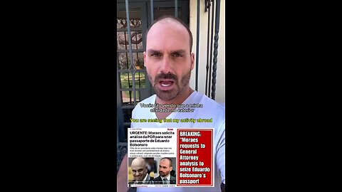 Eduardo Bolsonaro diz a verdade sobre MORAES