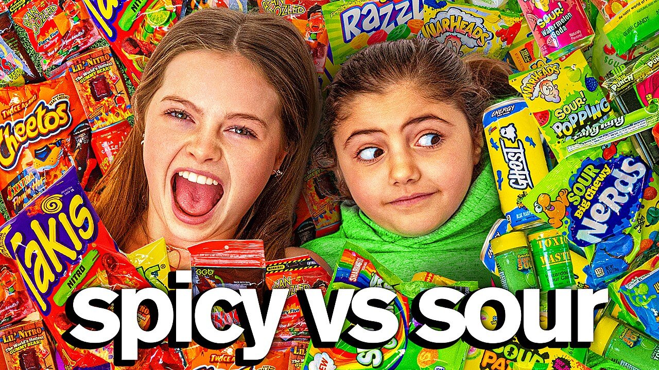 My Daughter's Eating The World's Spicest VS Sourest Foods!