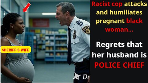 Racist cop attacks and humiliates pregnant black woman, regrets that her husband is police chief