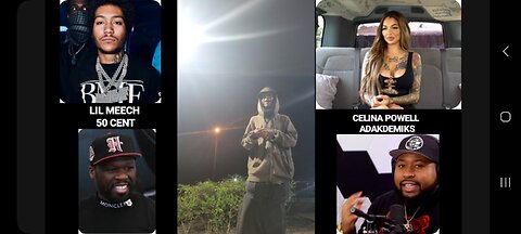 LIL MEECH JUSS NOTT HAVIN A GUUD YEAR DA DOWN FALL OF HIM CELINA POWELL EXPOSIN 50 CENT LAUGHIN💪🏾🔵